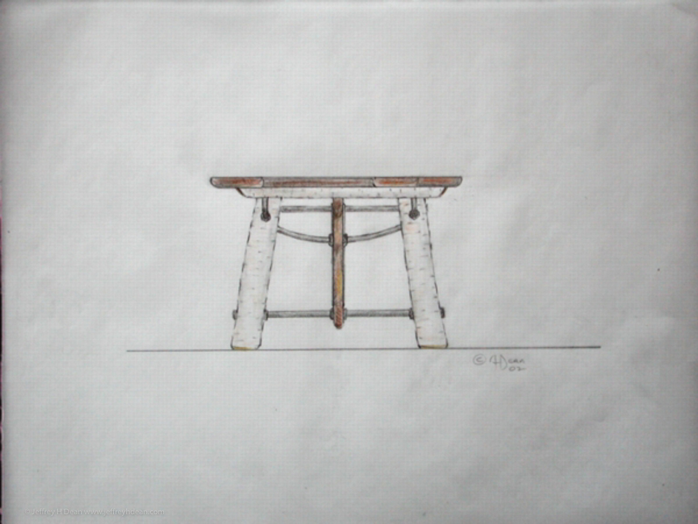 Design idea for a decorative dining room table.