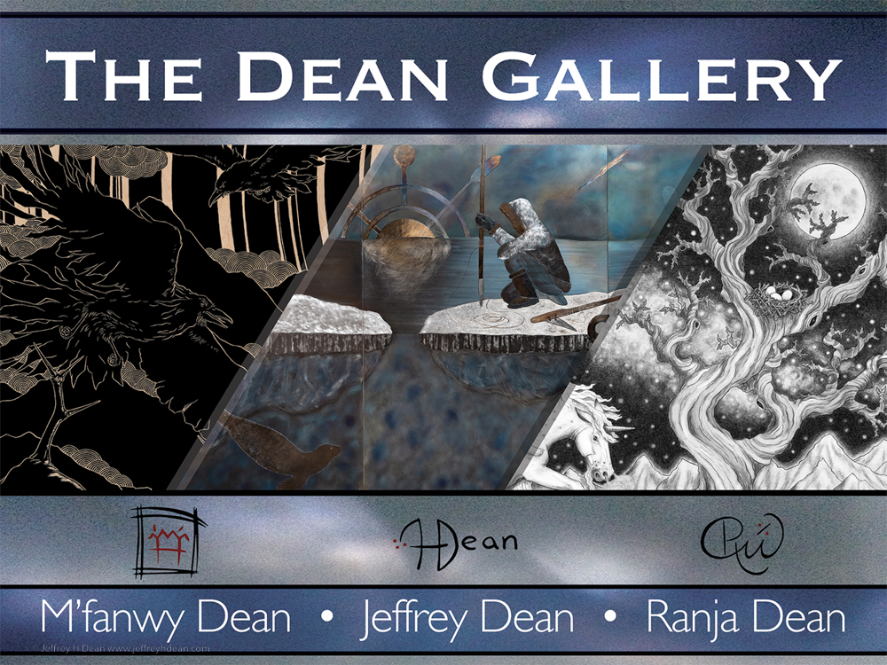 The Dean Gallery. A Homer Alaska gallery featuring works by M'fanwy, Jeff, and Ranja Dean.