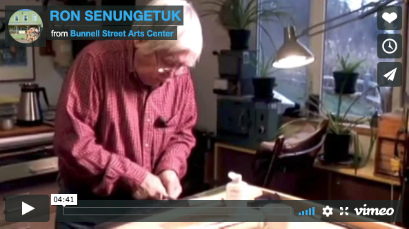 Cover image for video about artis Ron Sengungetuk produced by Bunnell Street Art Center in Homer, AK.