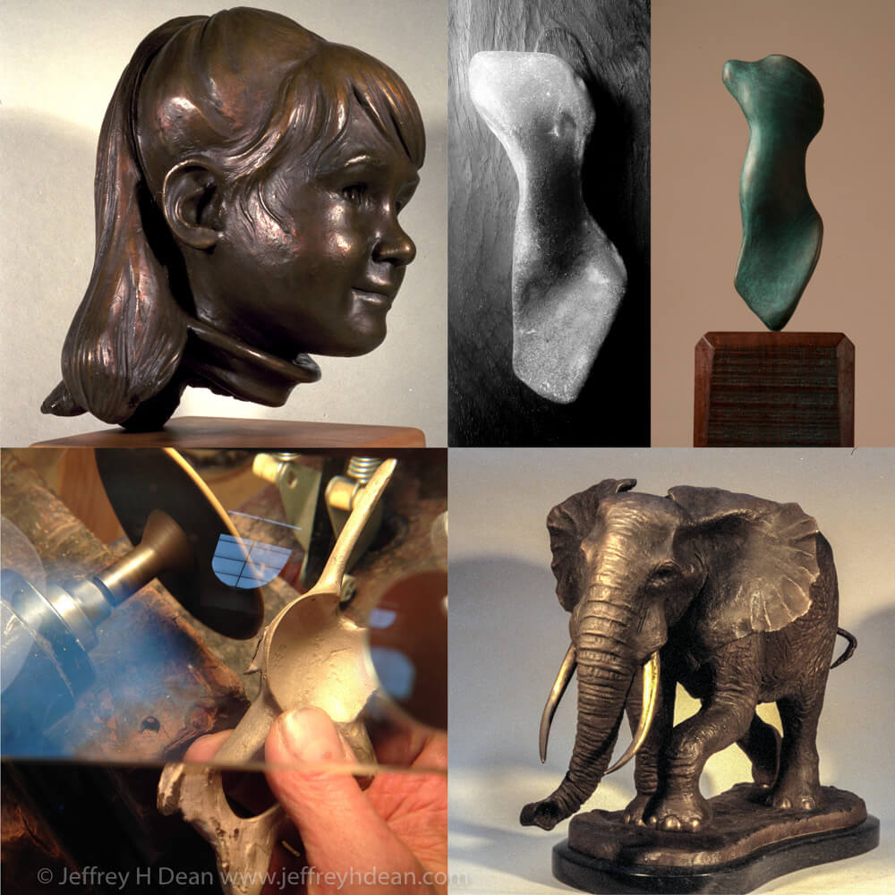 Jeff Dean bronze sculpture sampling