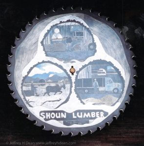 Shoun Lumber Engraved Steel Sawblade
